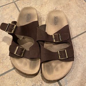 Mudd Sandals brown two strap